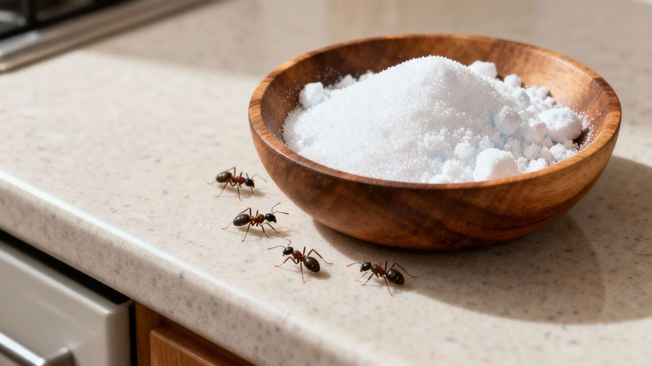 Comment combattre les fourmis grâce à un mélange simple de bicarbonate et de sucre
